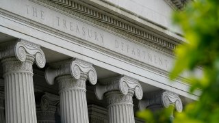 The Treasury Building in Washington.