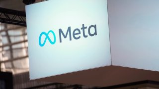 The Meta logo is seen at the Vivatech show in Paris, France, June 14, 2023.