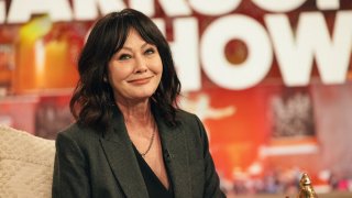 Shannen Doherty appears on "The Kelly Clarkson Show" in December 2023.