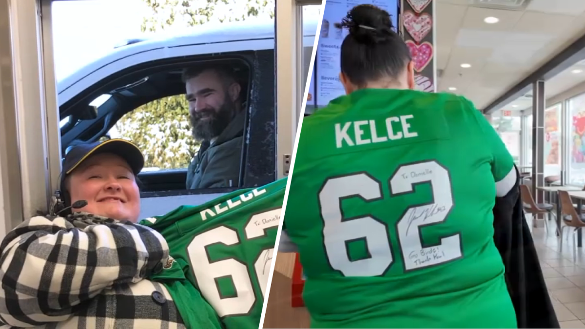 Jason Kelce signs jersey for McDonald's worker – NBC4 Washington - Vimarsana News