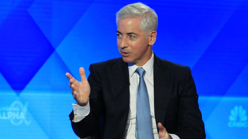 Bill Ackman, Pershing Square Capital Management CEO, speaking at the Delivering Alpha conference in New York City on Sept. 28, 2023.