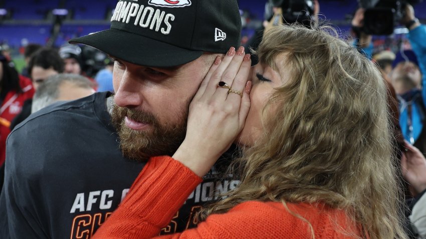 Taylor Swift and Travis Kelce
