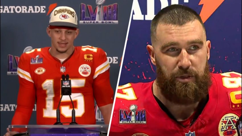Pat Mahomes and Travis Kelce