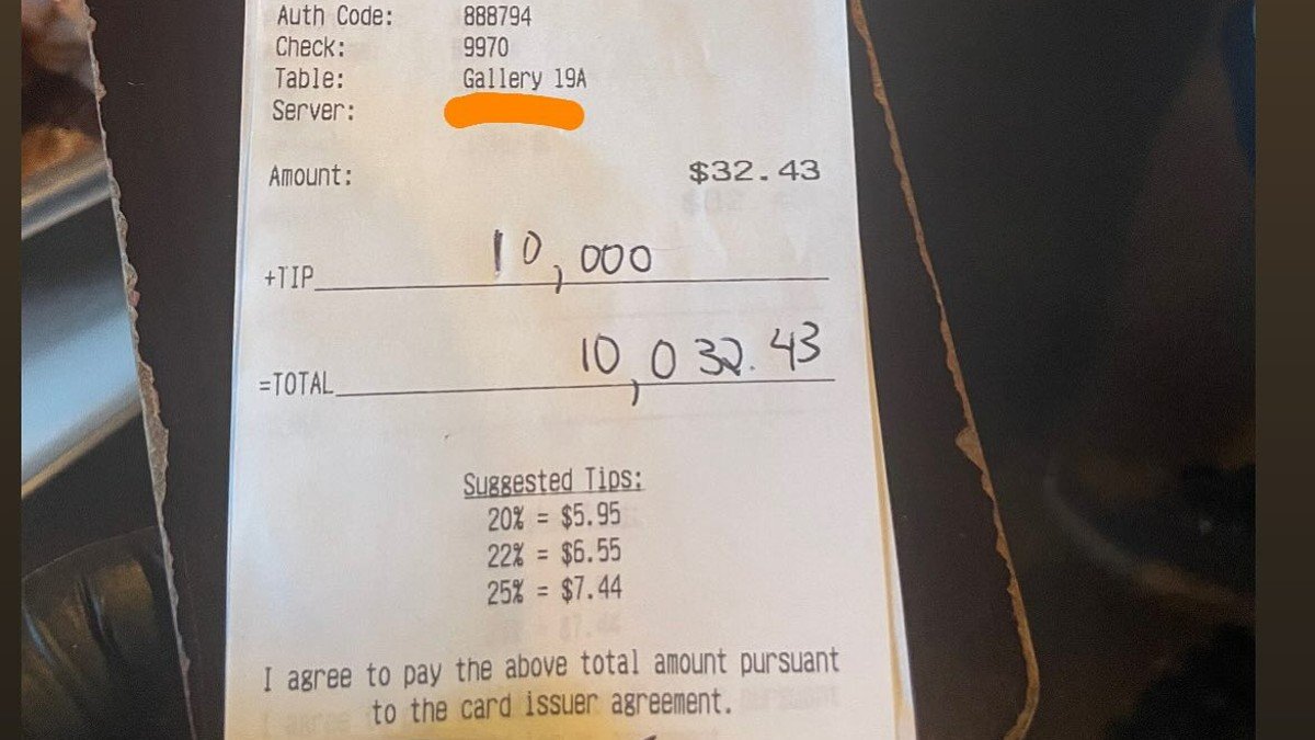 Customer leaves $10K tip on $32 bill at Michigan restaurant – NBC4 Washington - Vimarsana News