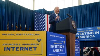 FILE – President Joe Biden speaks in Raleigh, N.C., Jan. 18, 2024.