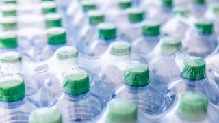 File. Packaging of plastic bottles with mineral water –