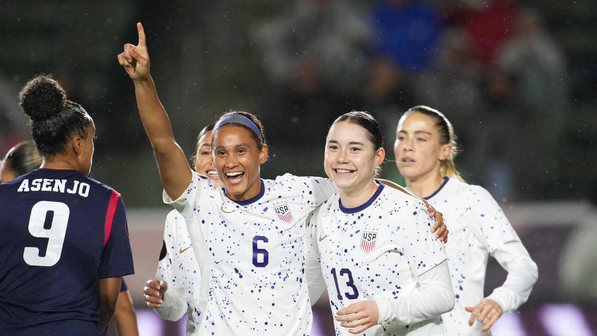 USWNT beats Dominican Republic 50 to open 2024 W Gold Cup NBC4