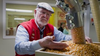 Bob Moore, of Bob’s Red Mill and Natural Foods inspects production at his gluten-free mill, which has 13 mills in production making gluten-free products in Milwaukie, Oregon Tuesday, April  8, 2014. Bob’s Red Mill has built a separate Gluten Free packaging division complete with specialized machinery to make sure that  their products maintain their purity. The U.S. market for gluten-free foods will climb from $4.2 billion in 2012 to $6.6 billion by 2017, according to researcher Packaged Facts, as bread bakers, craft-beer makers and eateries embrace the trend.