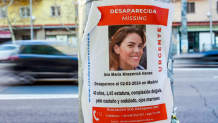 A poster of Colombian American missing woman Ana Maria Knezevic is displayed on a streetlight in Madrid, Spain, on Feb. 16.