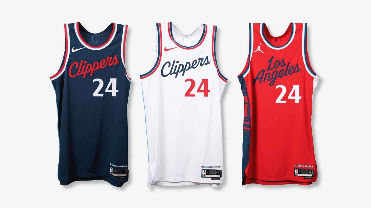 LA Clippers unveil new uniforms, logo and court for 202425 NBC4