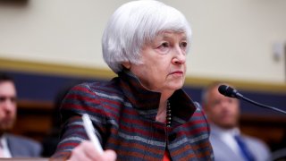 U.S. Treasury Secretary Janet Yellen testifies before a House Financial Services Committee hearing on the “Annual Report of the Financial Stability Oversight Council” on Capitol Hill in Washington, D.C., on Feb. 6, 2024.