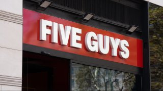 Five Guys restaurant sign