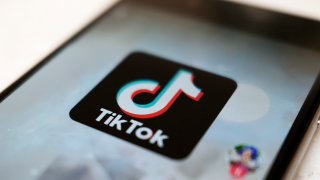 FILE - The TikTok logo is displayed on a smartphone screen, Sept. 28, 2020, in Tokyo, Japan.