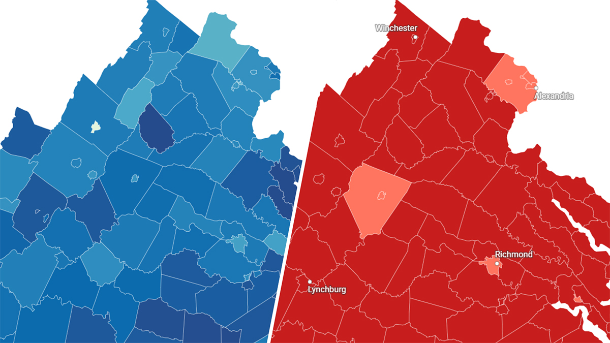 Maps Here’s how Virginia voted in the presidential primary NBC4