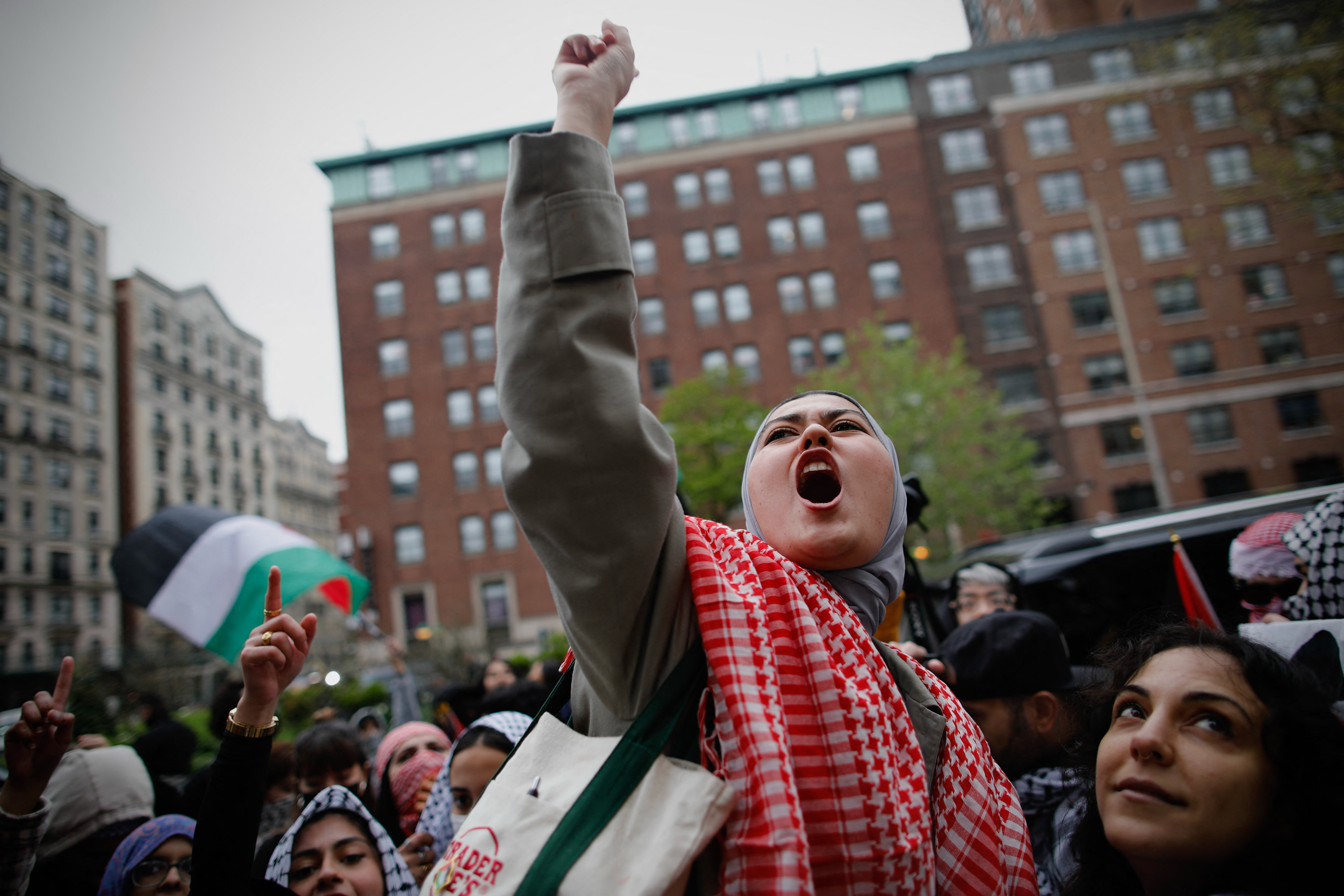 Pro-Palestinian protesters