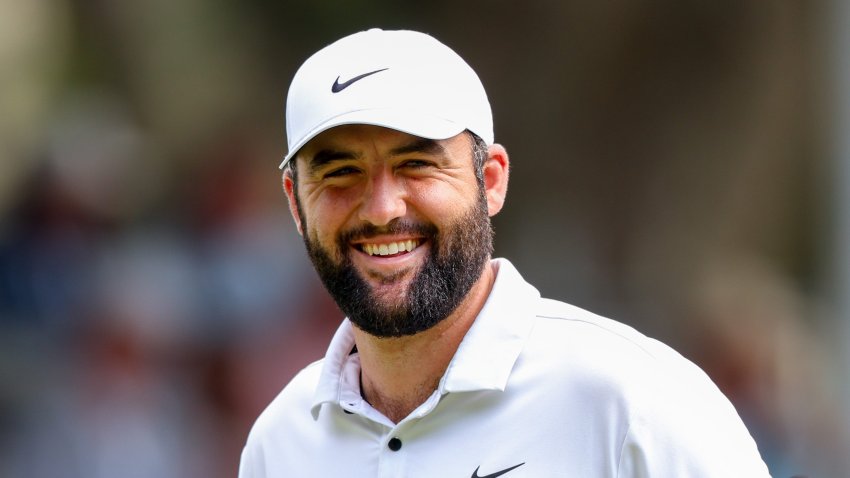 HILTON HEAD ISLAND, SOUTH CAROLINA – APRIL 20: Scottie Scheffler looks on while playing the 15th hole during the third round of the RBC Heritage at Harbour Town Golf Links on April 20, 2024 in Hilton Head Island, South Carolina. (Photo by Andrew Redington/Getty Images)