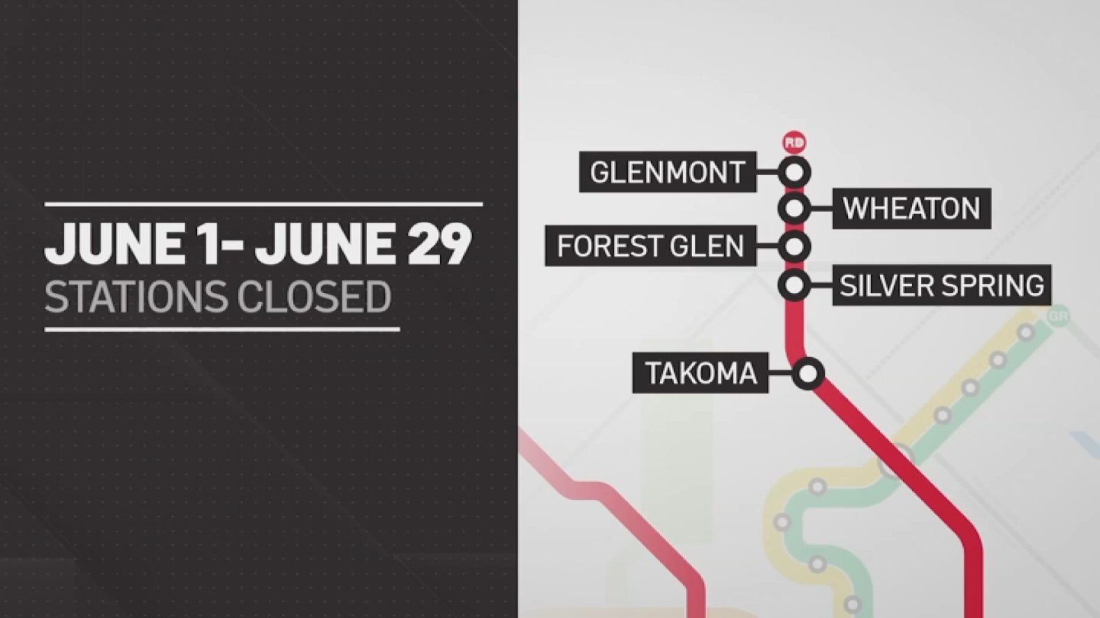 Metro closes 5 Red Line stations this summer – NBC4 Washington
