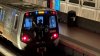 Man jumps on back of Metro train, rides from outside