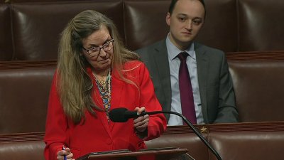 Rep. Wexton uses voice assist to give House speech