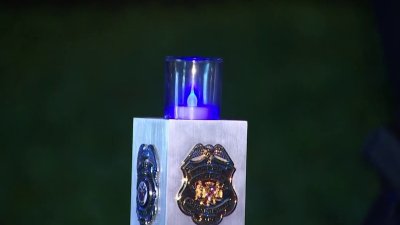 Montgomery County police hold vigil for fallen officers