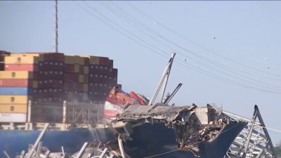 Crews demolish part of Baltimore's Key Bridge to remove ship that caused collapse