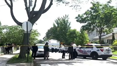 DC officer hurt in Northwest shooting; suspect vehicle flips in Landover