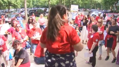 Montgomery County teachers protest as budget shortfall and possible job cuts loom