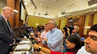 Reporters confront DC Council chairman after being excluded from briefing
