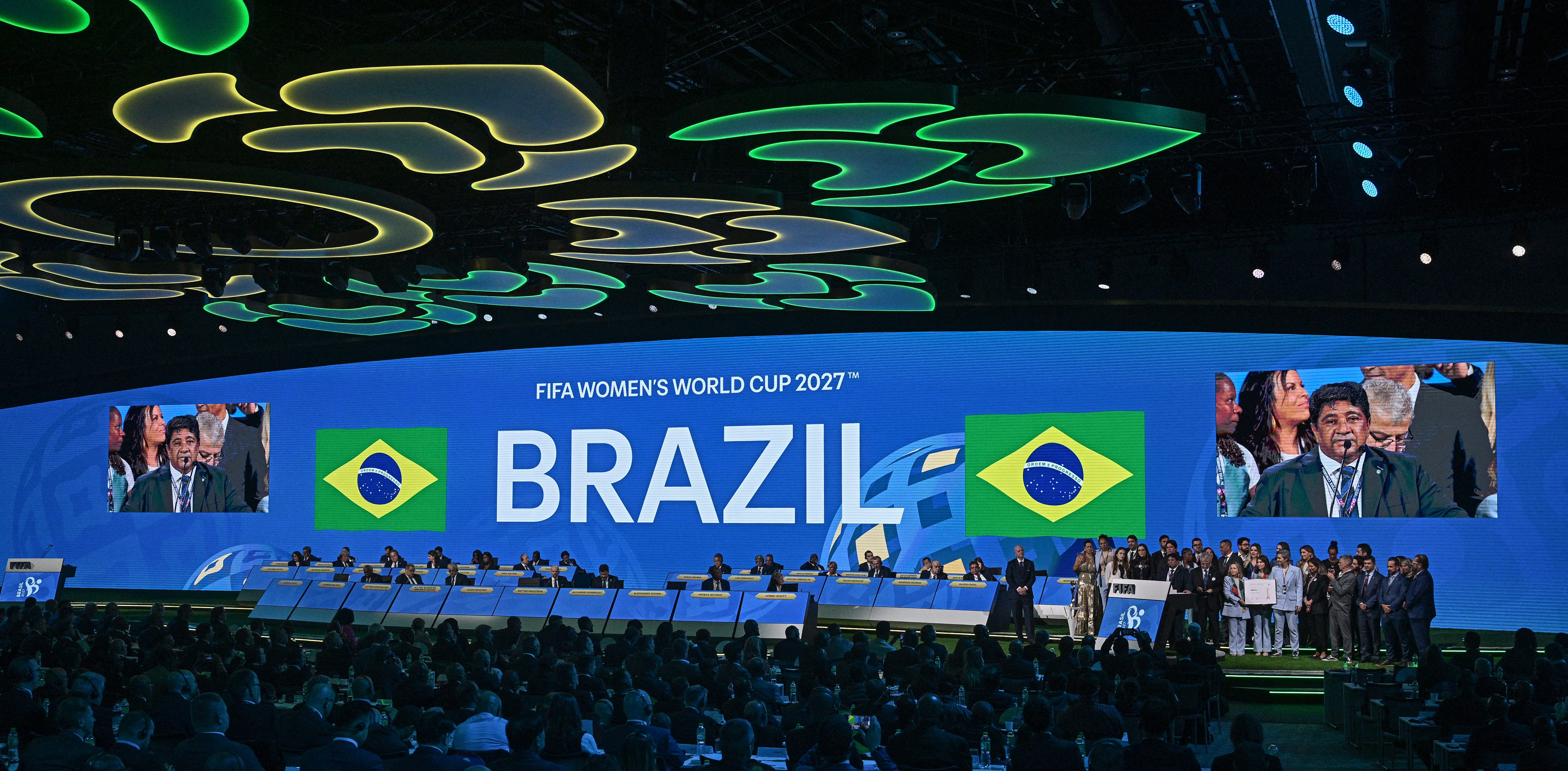 Brazil picked by FIFA to get soccer's 2027 Women's World Cup, a first
for South America