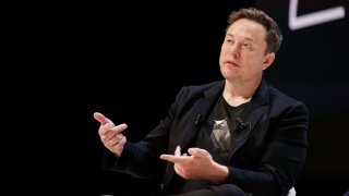 Chief Technology Officer of X Elon Musk speaks onstage during the “Exploring the New Frontiers of Innovation: Mark Read in Conversation with Elon Musk” session at the Lumiere Theatre during the Cannes Lions International Festival Of Creativity 2024 – Day Three on June 19, 2024 in Cannes, France. 