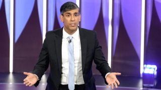 Prime Minister Rishi Sunak speaking during a BBC Question Time Leaders’ Special in York, Britain June 20, 2024.
