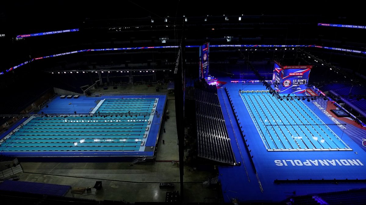 WATCH Indianapolis Colts stadium transformed into swimming arena for