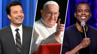 Pope Francis is the headliner at a comedic conclave that includes Jimmy Fallon