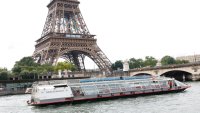 Boats cruise across the Seine in Paris Olympics Opening Ceremony rehearsal