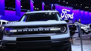 A Ford Bronco on display at the New York International Auto Show on March 28, 2024. 