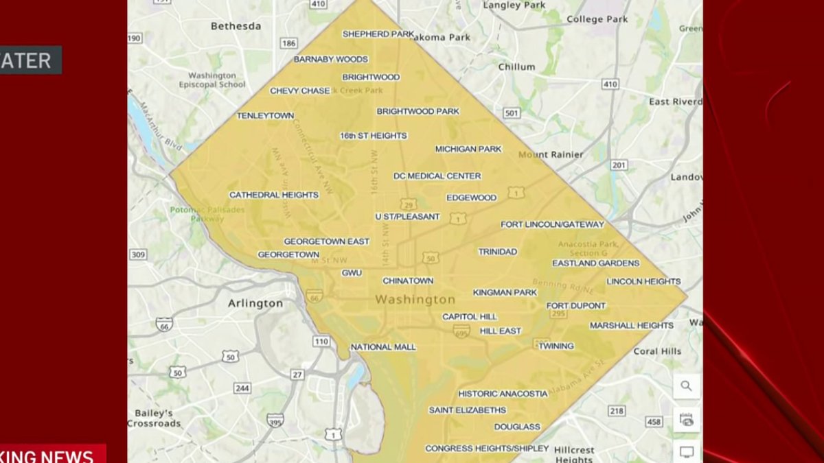 DC and Arlington County under boil water advisory – NBC4 Washington