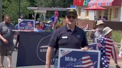 Voters at Fairfax parade weigh in on whether Biden should stay in the race