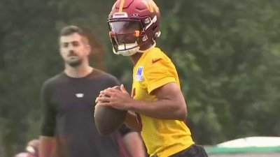 Jayden Daniels not concerned about not being named starting QB yet