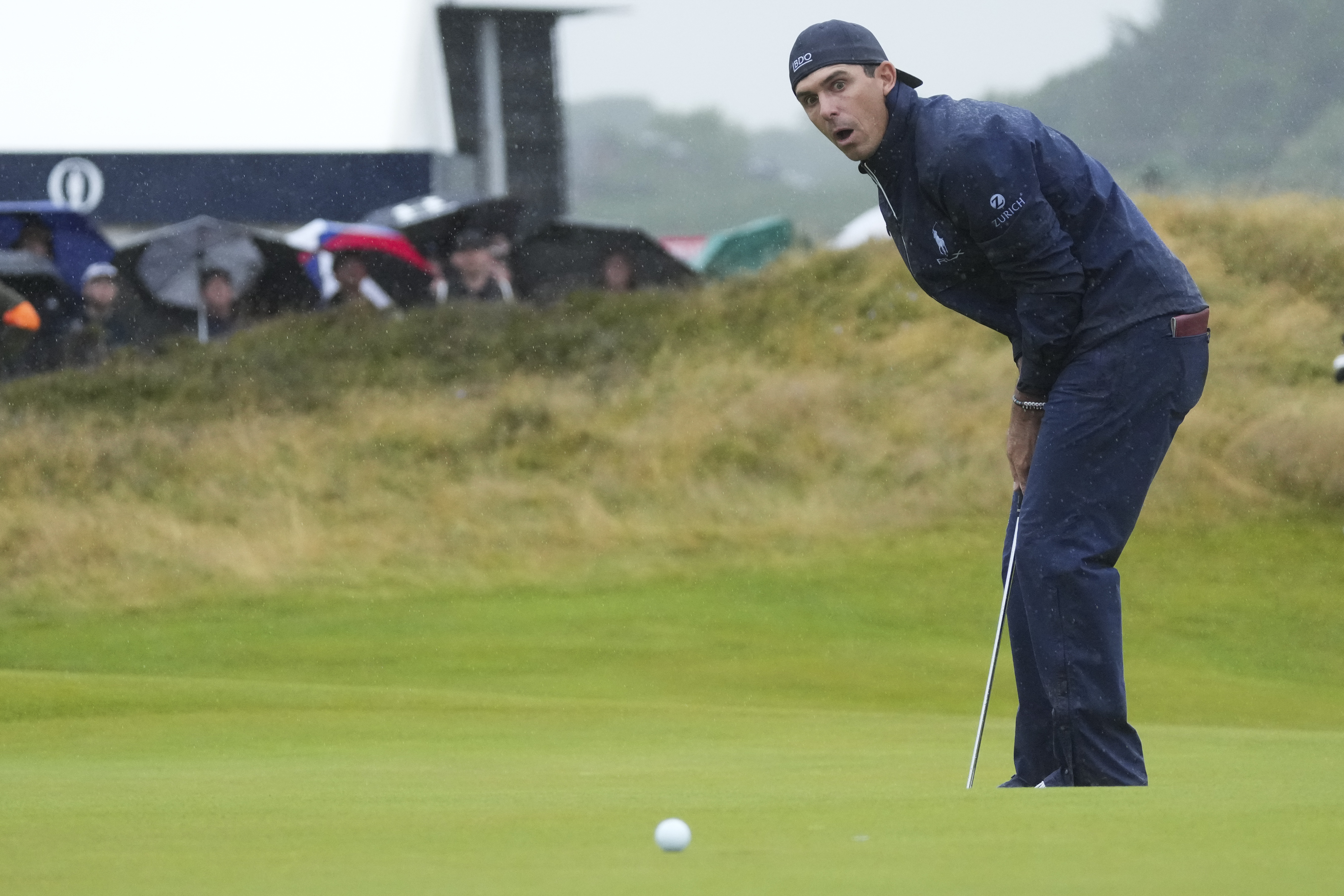 Billy Horschel leads British Open on wild day of rain at Royal Troon