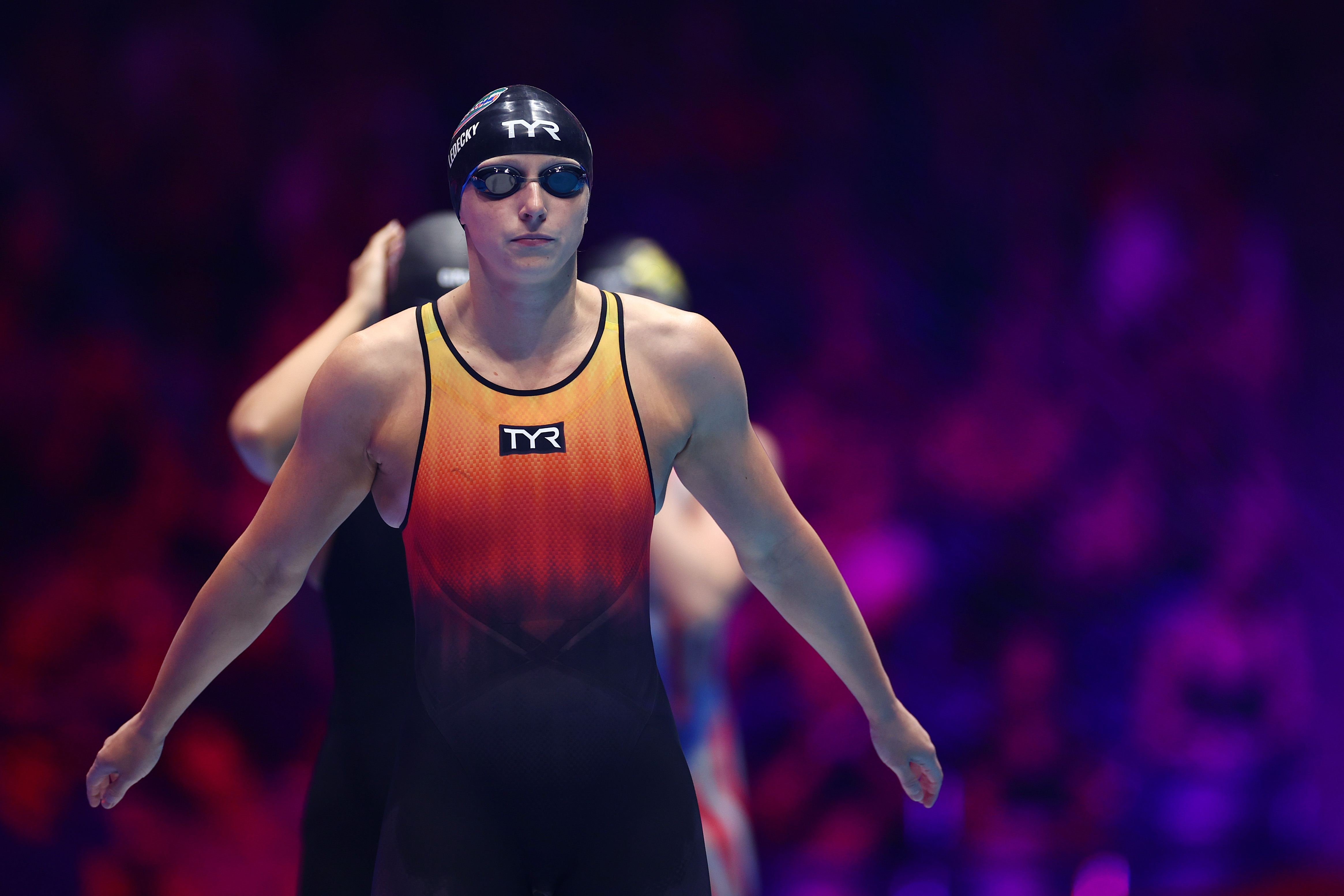 Katie Ledecky's still excited about swimming after all these years