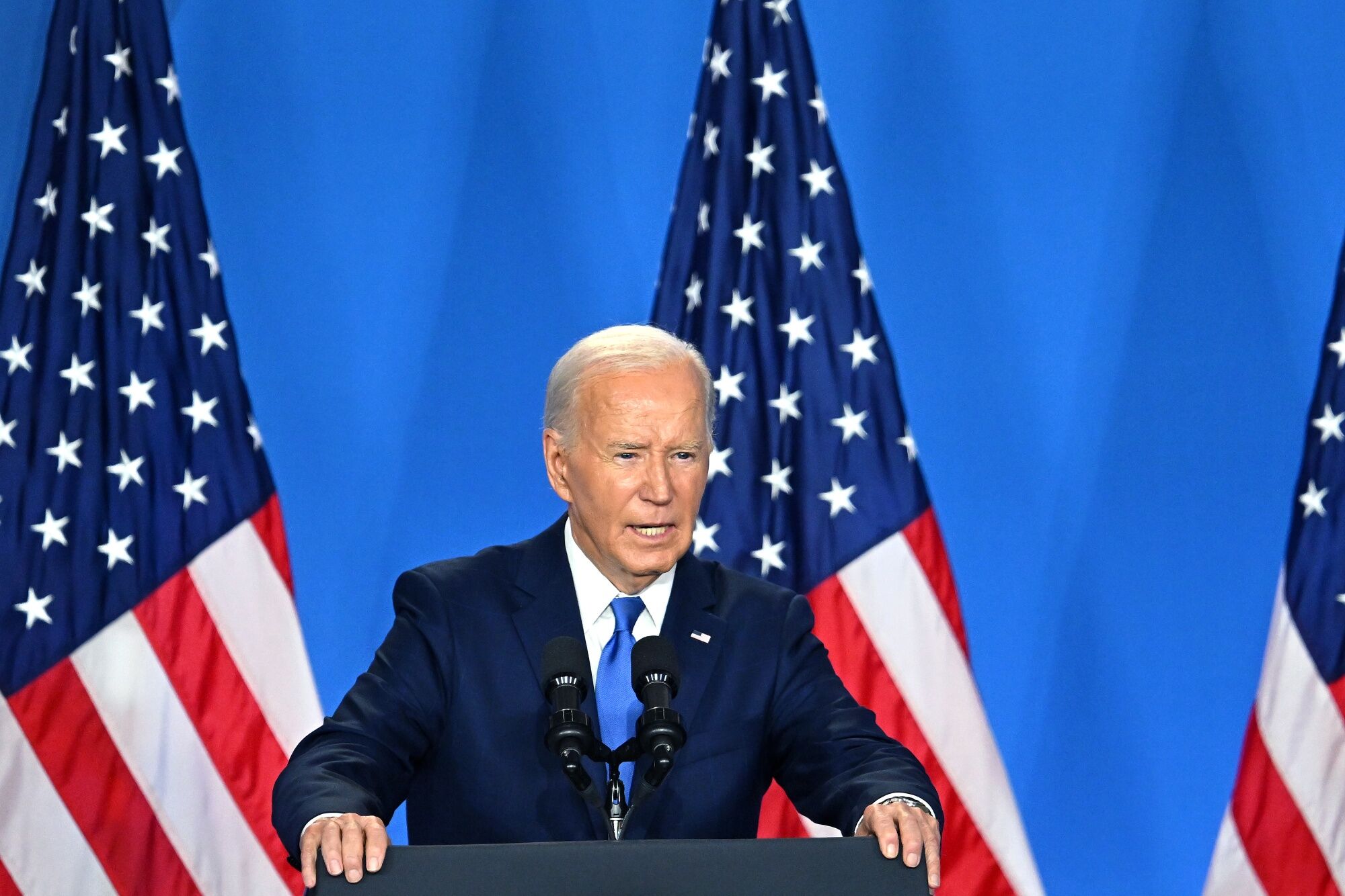 ‘I'm in good shape': Biden takes questions about his mental and physical fitness