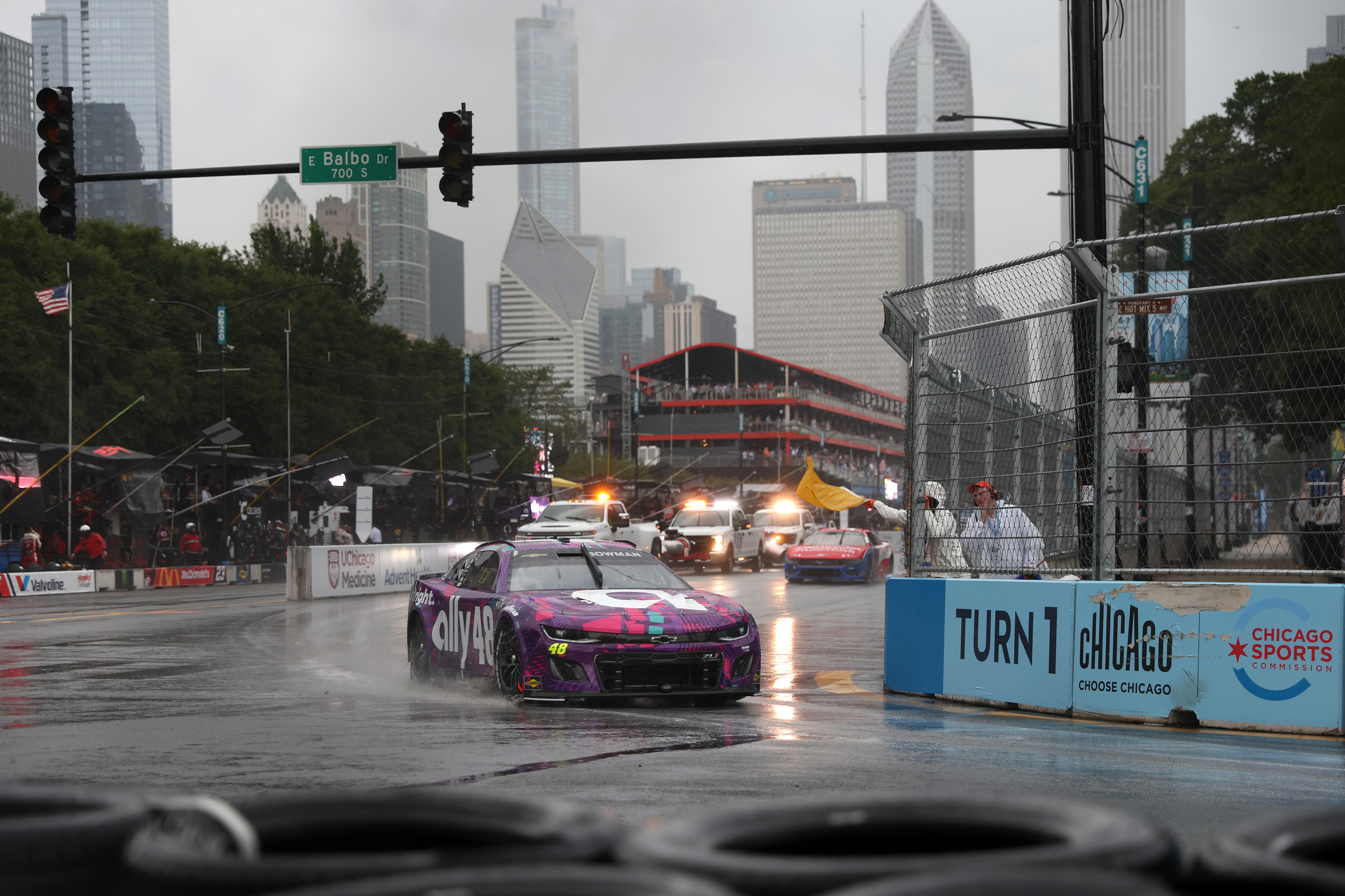 Alex Bowman wins rain-filled 2024 NASCAR Chicago Street Race