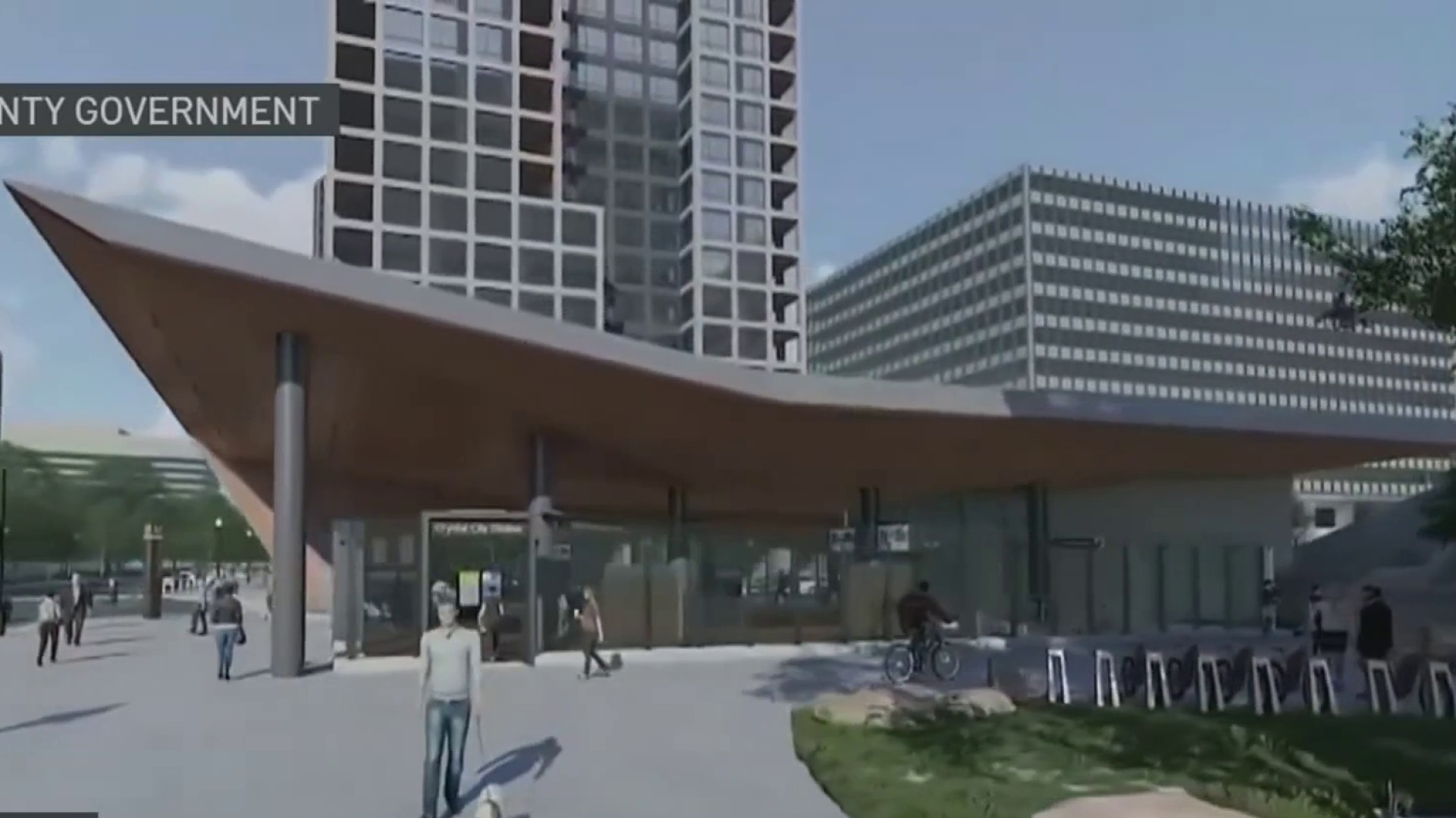 The Crystal City Metro station is getting a second entrance, but riders will have to wait a few years