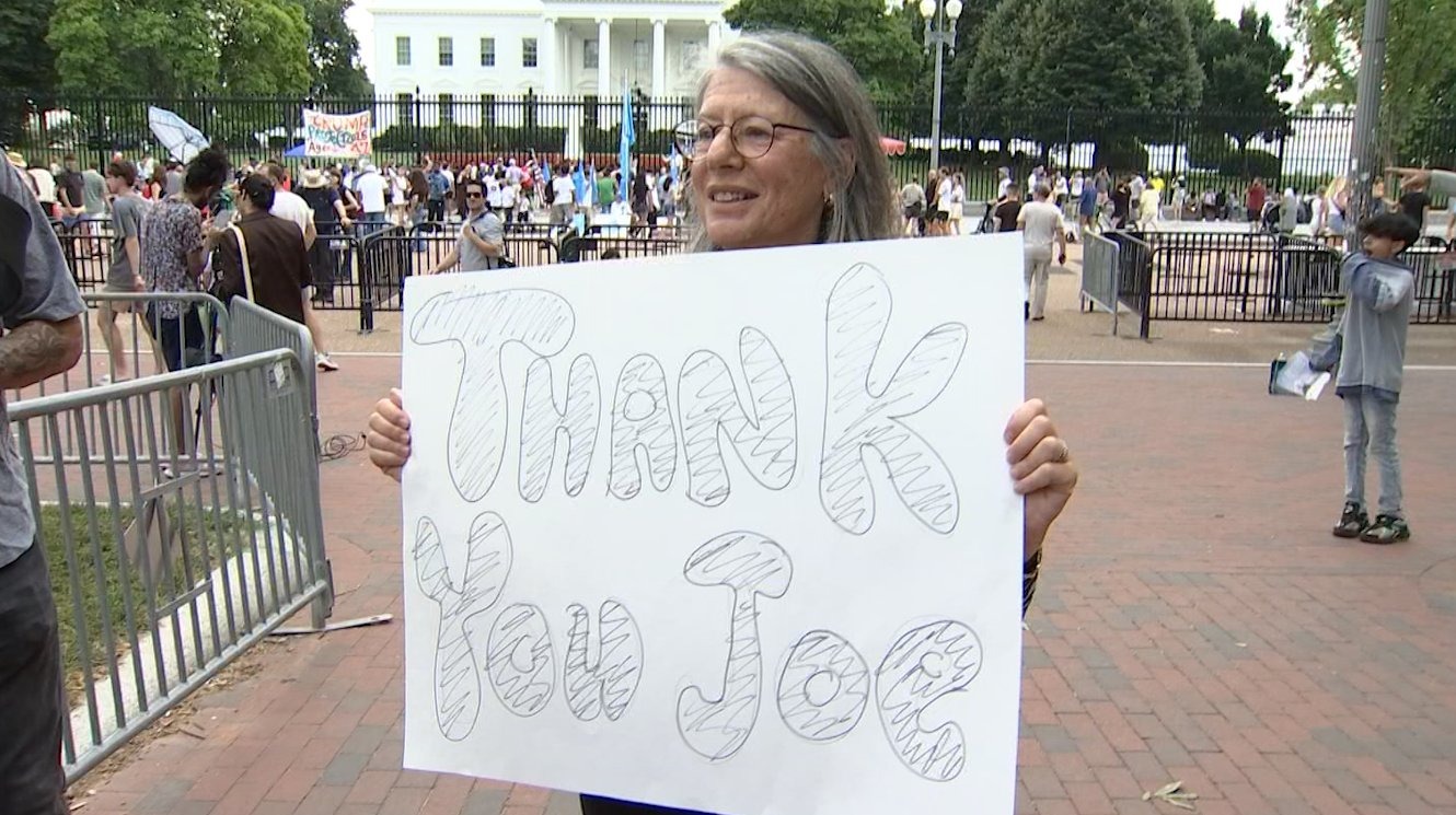 Outside the White House, voters say they're looking for a reset as Biden leaves race