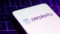 The Perplexity AI logo is seen in this photo taken Jan. 4, 2024.