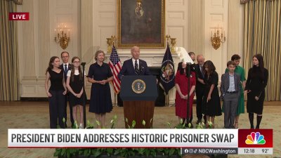 President Biden addresses historic prisoner swap with Russia