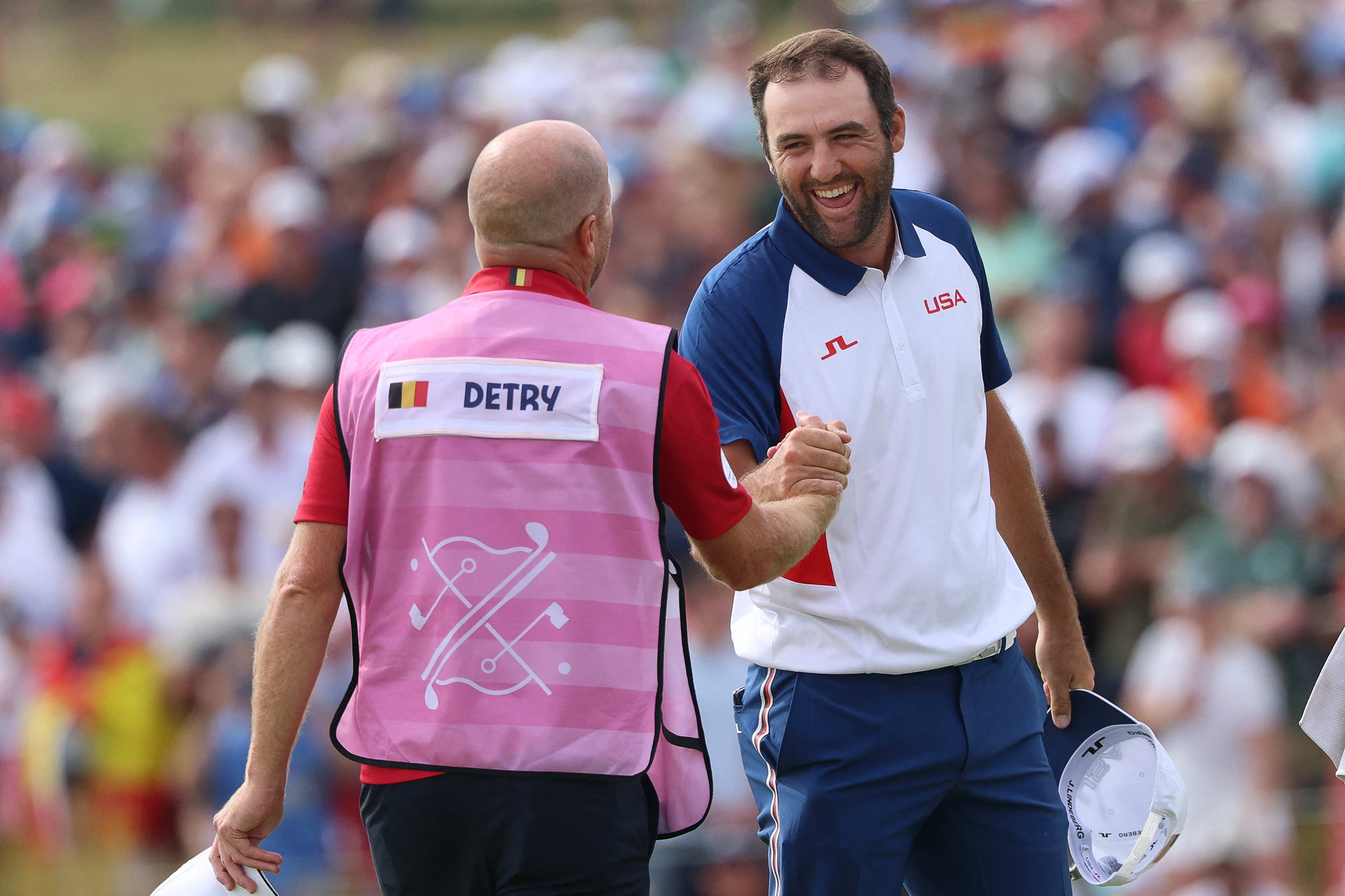 Scottie Scheffler wins gold for US in men's golf with dominant final round