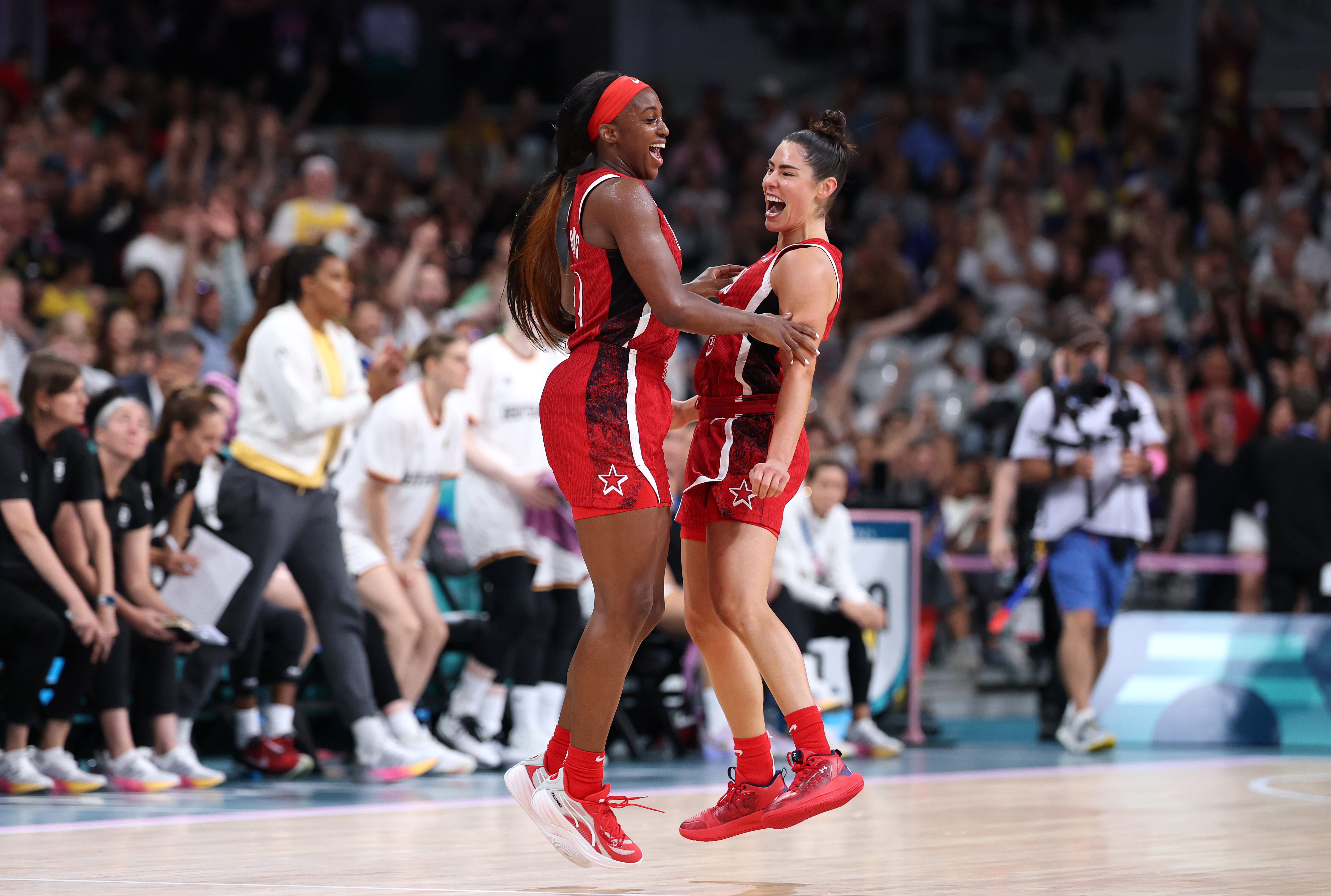 US women's basketball team stays unbeaten with win over Germany