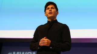 File -Telegram CEO Pavel Durov in Barcelona, Spain, on Feb. 23, 2016.