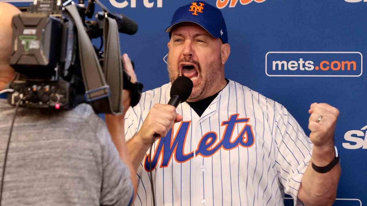 Kevin James recreates his epic Daytona 500 intro at Mets game – NBC4 Washington